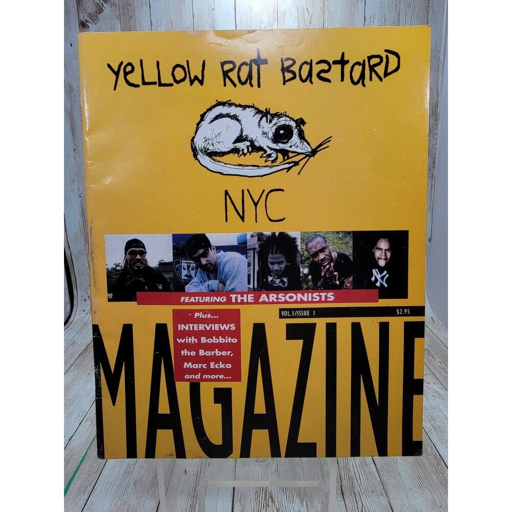 Vintage Magazine Yellow Rat Bastard NYC 2000 Premier Is. Featuring The Arsonists